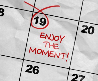 Takvim görüntü metni ile