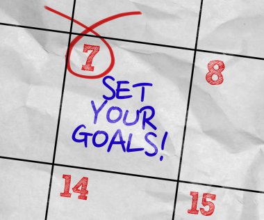 Takvim görüntü metni ile