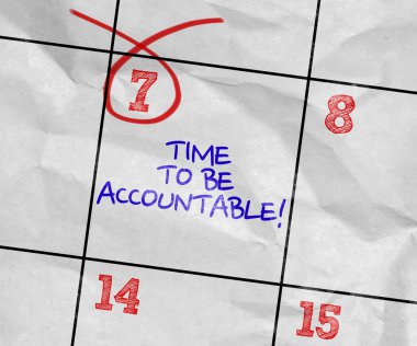 Takvim görüntü metni ile