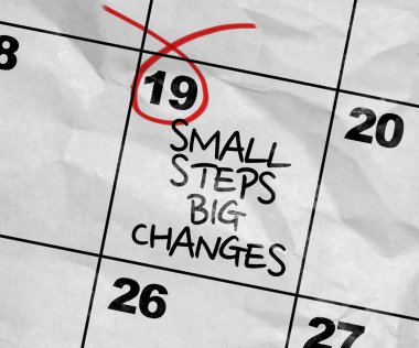 görüntü metni ile bir takvim