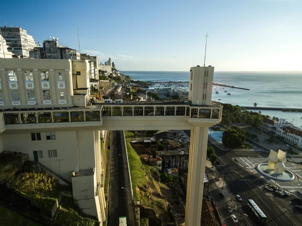 Salvador město a Lacerda Elevator — Stock fotografie