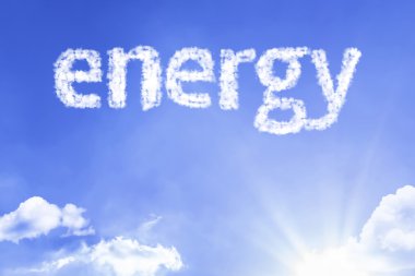 enerji bulut kelime ile gök
