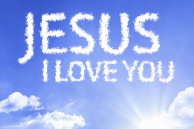 İsa ben aşk bulut gökyüzü ile sözler