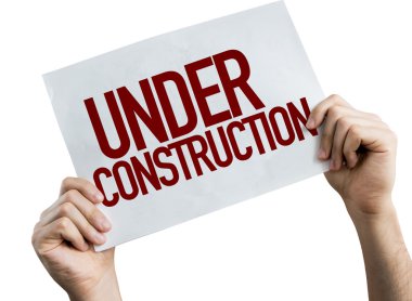 İnşaat afişini altında