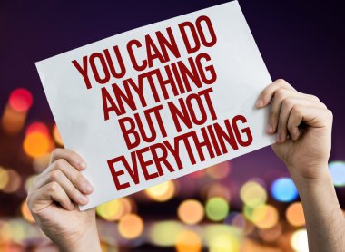 You Can Do Anything placard  clipart
