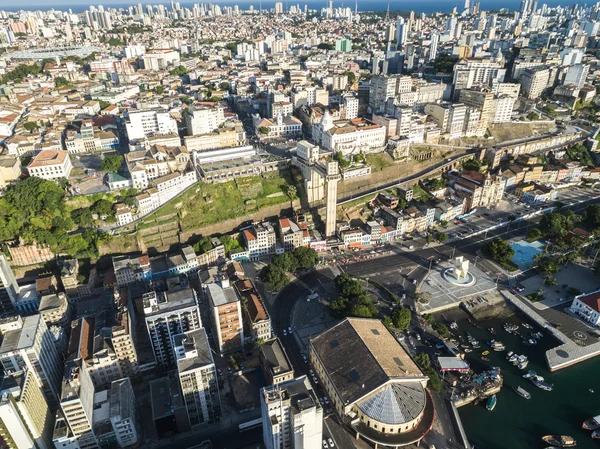 Salvador City and Lacerda Elevator — Stock Photo, Image