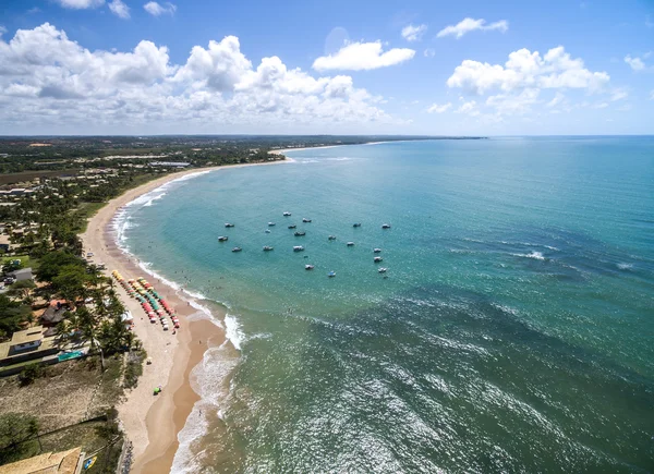 Береговая линия к северу от Баии, Бразилия — стоковое фото