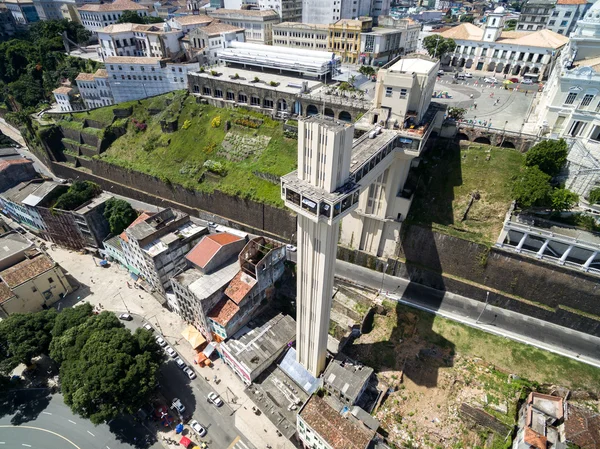 Salvador City and Lacerda Elevator — Stock Photo, Image