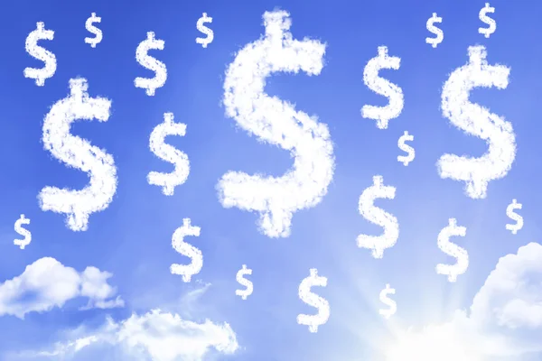 Currency symbols cloud — Stock Photo, Image