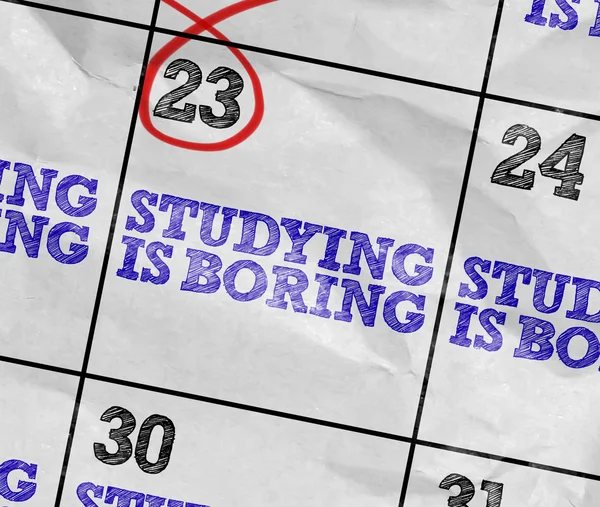 Image of calendar with the reminder — Stock Photo, Image