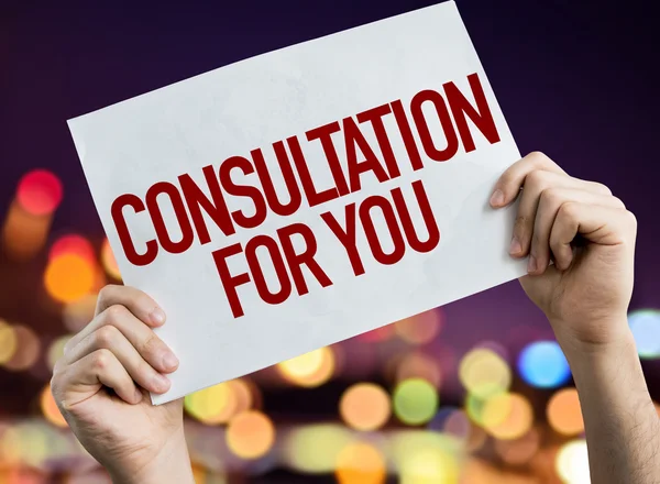 Consultation For You placard — Stock Photo, Image