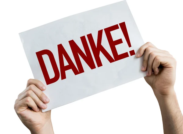 Danke-Plakat — Stockfoto