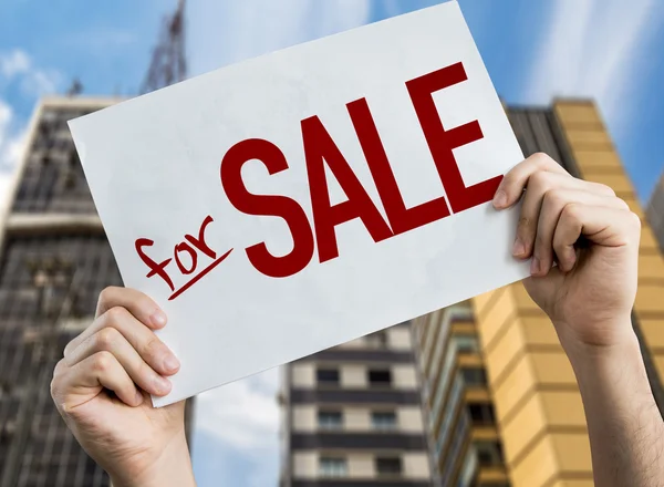 For Sale placard — Stock Photo, Image