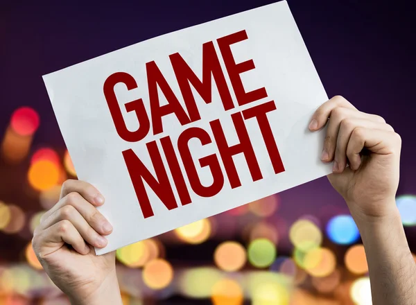 Cartello Game Night — Foto Stock