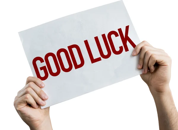 Good Luck placard — Stock Photo, Image