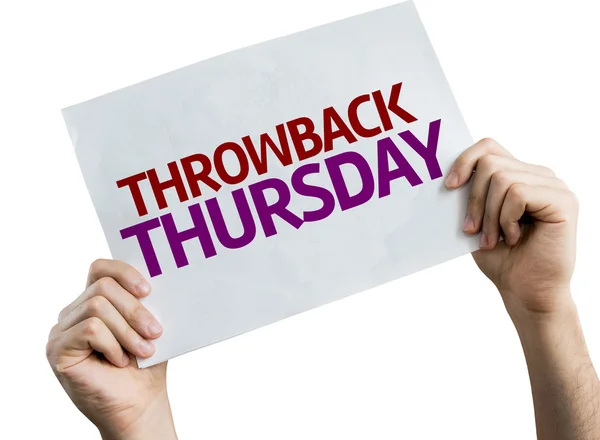 Throwback Thursday plakkaat — Stockfoto