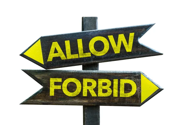 Allow - Forbid crossroad — Stock Photo, Image
