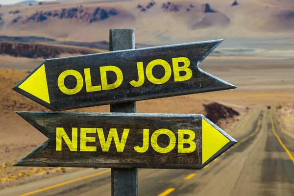 Novo trabalho - Old Job crossroad — Fotografia de Stock