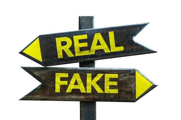 Real - Falso cruce de caminos — Foto de Stock