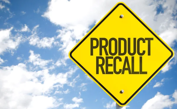 Product Recall sign — Stock Photo, Image