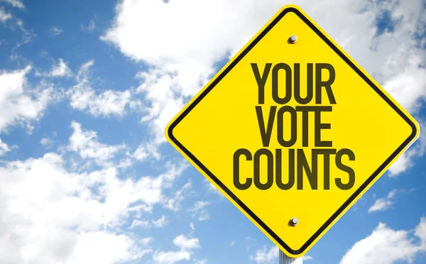 Your Vote Counts sign — Stock Photo, Image