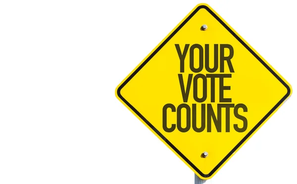 Your Vote Counts sign — Stock Photo, Image