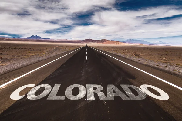 Colorado scritto su strada — Foto Stock