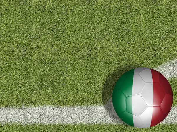 Итальянский мяч в поле — стоковое фото