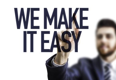 İş adamı işaret metni