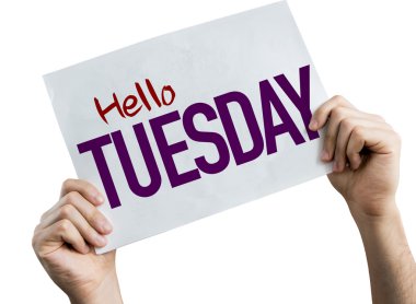 Salı afişini Merhaba 