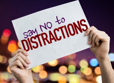 Demek Hayır Distractions için afiş