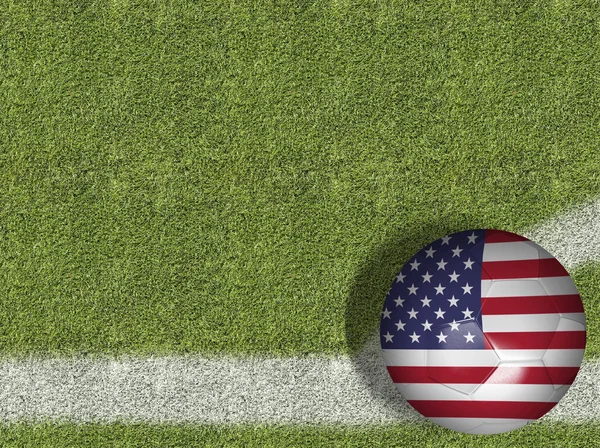 USA Ball in Field — Stock Photo, Image