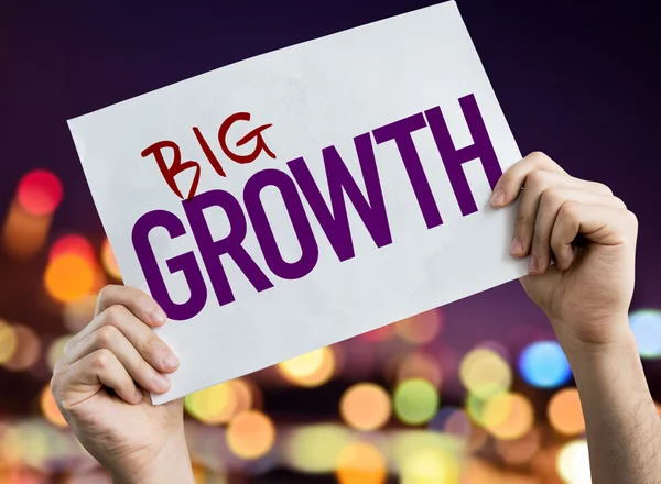 Big Growth placard — Stock Photo, Image
