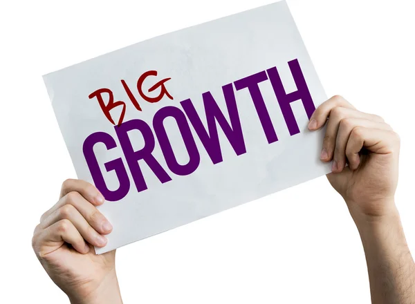 Big Growth placard — Stock Photo, Image