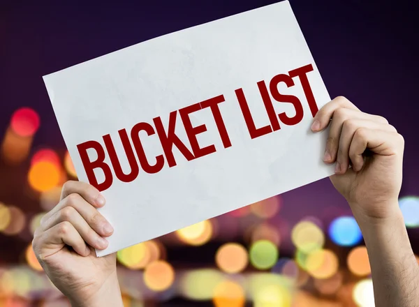 Bucket List placard — Stock Photo, Image