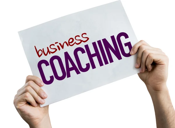 Cartel de coaching empresarial —  Fotos de Stock