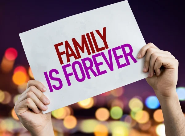 Family is Forever placard — Stock Photo, Image