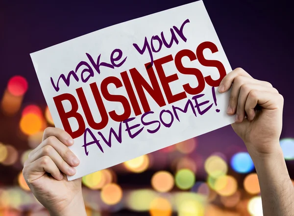 Make Your Business Awesome plakkaat — Stockfoto