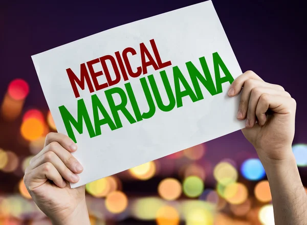 Medicinsk Marijuana plakat — Stockfoto