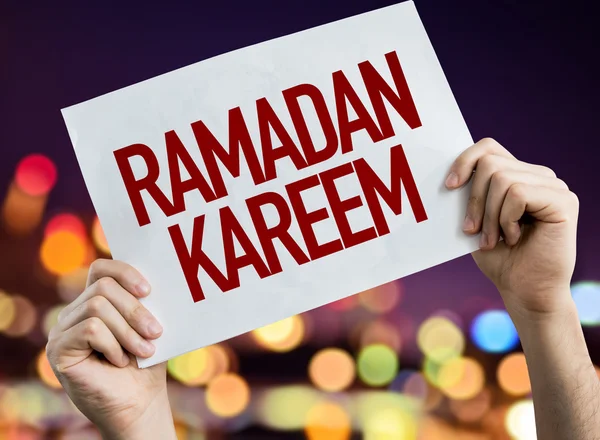 Плакат Рамадана Карима — стоковое фото