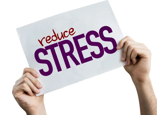 Reduza o cartaz de estresse — Fotografia de Stock