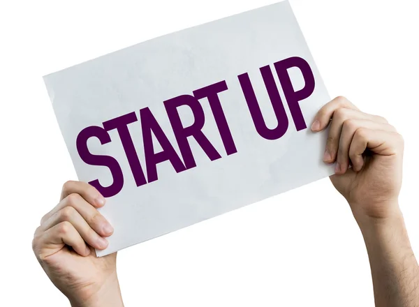 Cartel Start Up — Foto de Stock