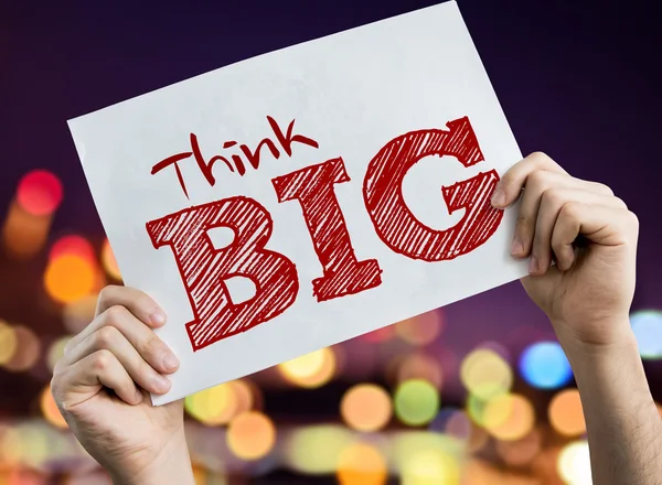 Think Big placard — Stock Photo, Image