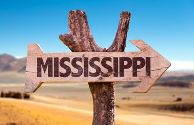 Mississippi ahşap işareti