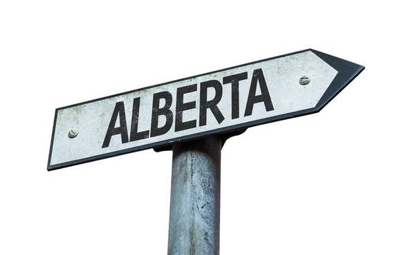 Alberta sinal de direção — Fotografia de Stock