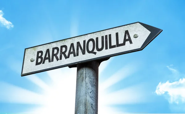 Barranquilla Wegweiser — Stockfoto