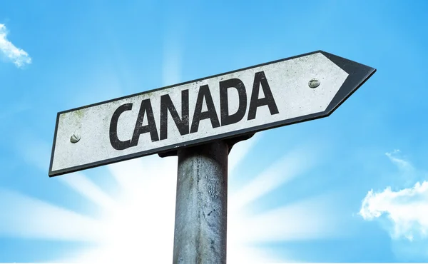 Canada richting teken — Stockfoto