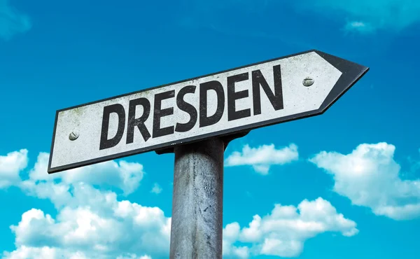 Dresden road sign — Stock Photo, Image