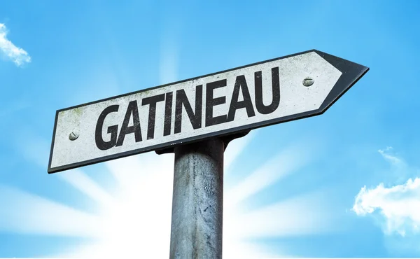 Segnale direzione Gatineau — Foto Stock