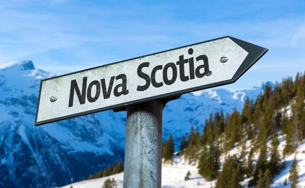 Nova Scotia direction sign — Stock Photo, Image